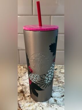 Starbucks 2023 Holiday Pinecone Stainless Steel 24oz Cup NWT Limited Edition